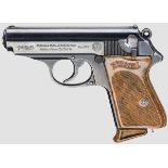 Walther PPK, ZM, RZM (Politische Leiter), Schießpreis Kal. 7,65 mm, Nr. 831070. Blanker Lauf.