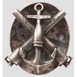 Abzeichen für bestes Geschützschießen bei den Übungs-Regimentern der Baltischen- und Schwarzmeer-