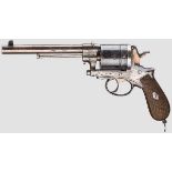 Offiziersrevolver Gasser Mod. 1870/74, mit Tasche Kal. 11,2 mm, Nr. 146984. Nummerngleich. Fast