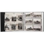 Nachlass Johannes Hähle (1906-44) - Serie von Panzerfotos 1942 und Panzer-Versuchshelm 49 Fotos im