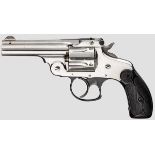 Smith & Wesson .38 Double Action 3rd Model, vernickelt, mit Tasche Kal. .38 S & W, Nr. 320978.