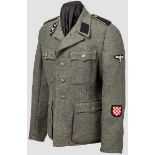 Feldbluse M 43 für Angehörige der 13. Waffen-Gebirgs-Division der SS "Handschar" (kroatische Nr.