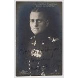 Manfred von Richthofen (1892 - 1918) - Foto-Ansichtskarte (Sanke) mit Originalunterschrift Die