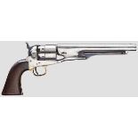 Colt M 1860 Army Revolver Kal. .44, Nr. 120452, nummerngleich. 8"-Lauf mit Standardbeschriftung.