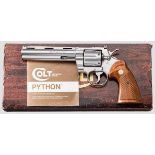 Colt Python Model Revolver, Stainless, im Karton Kal. .357 Mag., Nr. K89882. Blanker, ventilierter