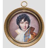 Portrait des Königs von Neapel und Marschalls der napoleonischen Armee Joachim Murat, Miniatur auf