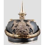 Helm für Offiziere im Dragoner-Regiment Königin Olga (1. Württembergisches) Nr. 25 Schwarz lackierte