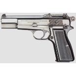 FN HP Mod. 35 Capitan Kal. 9 mm Luger, Nr. T355557. Nummerngleich. Blanker Lauf, Länge 118 mm. 13-