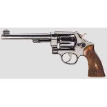Smith & Wesson .44 Hand Ejector 1st Model Kal. .450 Eley(?), Nr. 14216. Nummerngleich. Blanker Lauf,