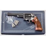 Smith & Wesson Mod. 53, "The .22 Centerfire Magnum - The Jet", im Karton Kal. .22 Remington Jet / .