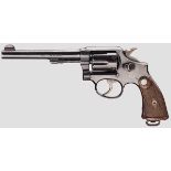 Smith & Wesson .38 M & P Mod. 1905, Luftwaffe Kal. .38 S & W, Nr. 698703. Nummerngleich. Blanker