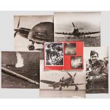 Fotos von Bombenangriffen auf deutsche Städte und Frontstellungen - englische Kampfflugzeuge