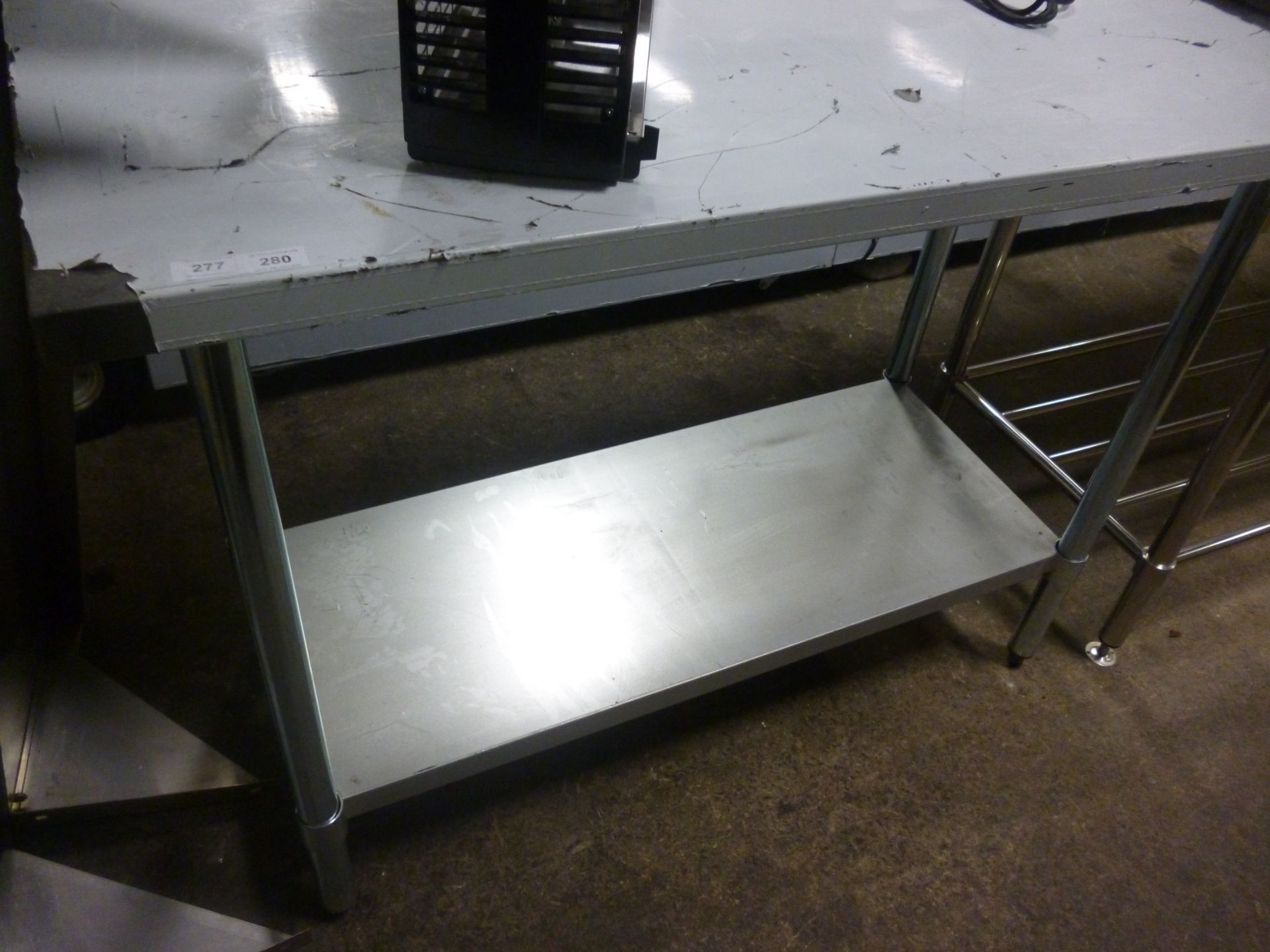Vergo 600mm x 1200mm Stainless Steel Top Tables