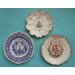 1897 Jubilee: a Coalport plate and two others (3) (commemorative, commemoratives, commemorate,