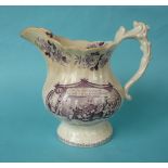 1832 Reform: a lobed pottery jug by Goodwin & Harris printed in purple with scenes including the ‘