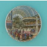 The Great Exhibition, Opening (140) (prattware, pot lid, potlid)