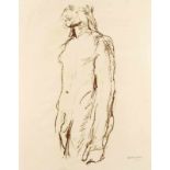 Oskar Kokoschka (1886-1980), "Kouros I", Lithographie in Rotbraun auf Velin, u. re. handsign. u.