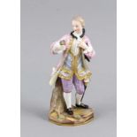 Kavalier mit Rose, Meissen, Marke 1850-1924, 1. W., Entwurf Michel Victor Acier attr. im Jahre