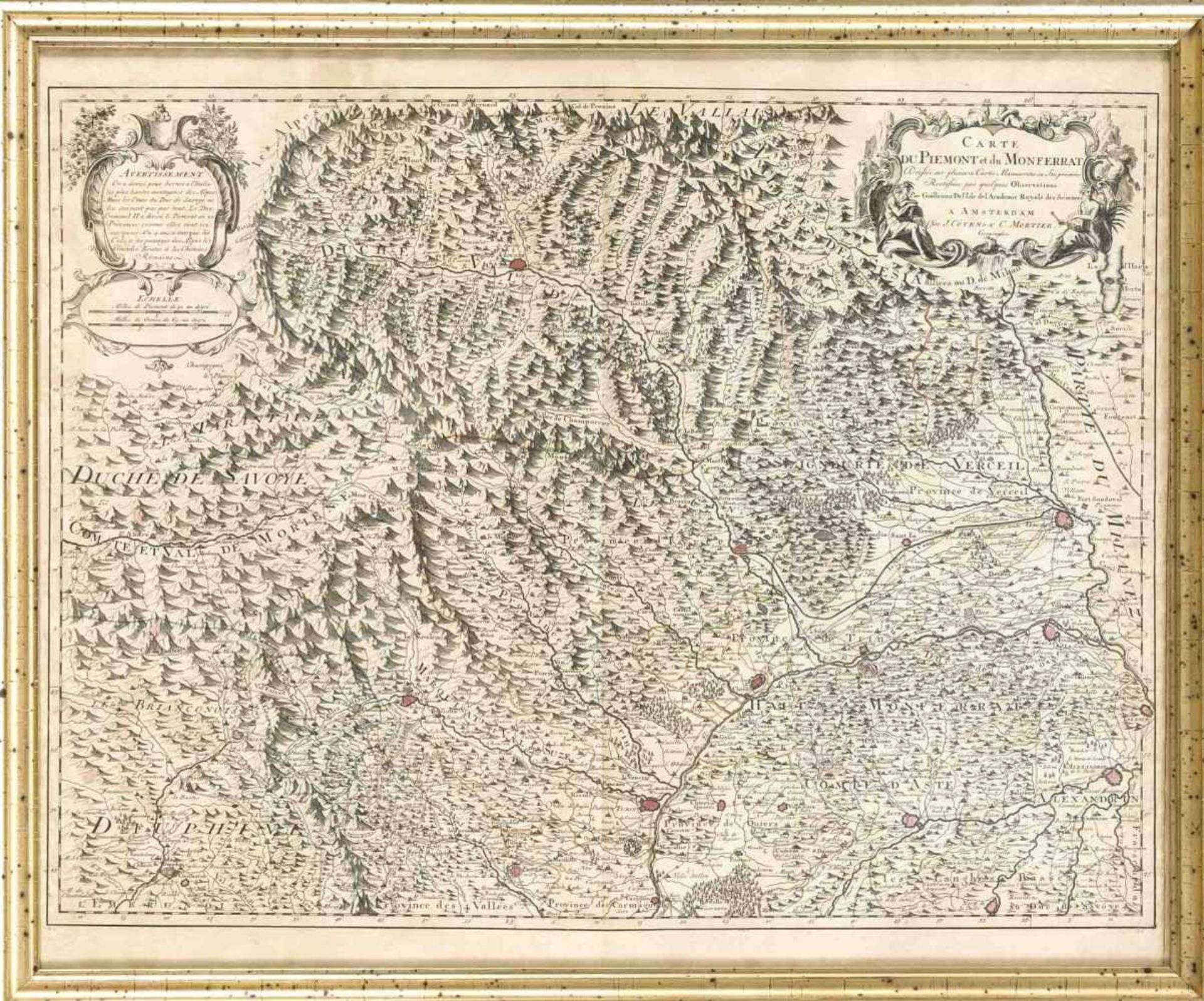 Drei Historische Landkarten von versch. Regionen, Covens und Mortier um 1750, Ungarn "Le Royaume - Bild 2 aus 3