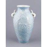 Vase, Jugendstil, Meissen, um 1900, Marke 1850-1924, Deputat, umlaufend reliefierte Wandung,