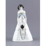 Jugendstil Figur 'Liebeszauber', Rosenthal, Selb, Kunstabteilung, 1914, Entwurf Albert Caasmann,