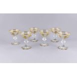 Sechs Champagnerschalen, Frankreich, 2. H. 20. Jh., Baccarat, Modell Harcourt Empire (das Modell