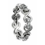 Zirkonia-Ring Silber 925/000 Judith Williams mit rund fac. Zirkonias, RG 53, 3,5 g