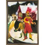 Kopie nach Marc Chagall, Ende 20. Jh., nach dem in Düsseldorf befindlichen Gemälde "Der
