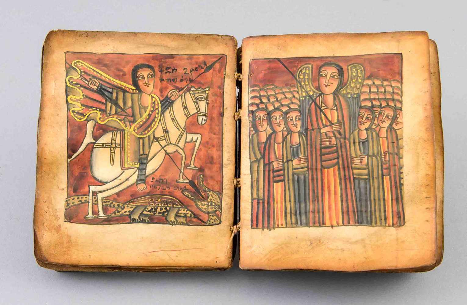 Altäthiopischer Codex wohl 19. Jh., christliche liturgische Texte mit musikalischen Notationen und - Image 2 of 2