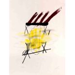 Antoni Tàpies (1923-2012), "La main jaune", Farblithografie, u. re. handsign., u. li. num. Ex. 195/