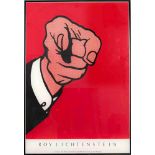 Roy Lichtenstein (1923-1997), Pop-Art Plakat "Pointing Finger", großer Farbsiebdruck von 1989 nach