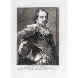 Anthonis van Dyck (1599-1641) nach, Konvolut von 28 Kupferstichen aus "Iconographie, ou Vies des