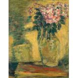 Otto Dix (1891-1969), "Blumen in Vase", expressives Stillleben in gedeckten Farben, Öl auf