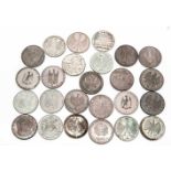 Sammlung 40 Münzen 15 x DM 10,- und 26 x DM 5,-