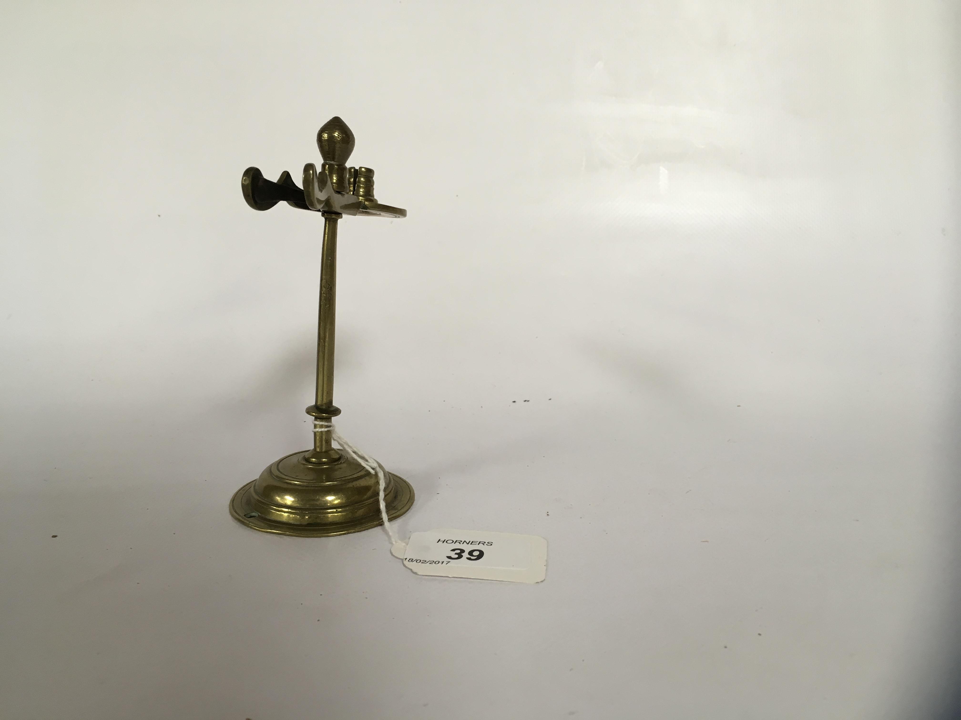 19TH CENTURY BRASS TAPER BURNER - Image 3 of 5