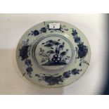 18TH CENTURY DELFT PLATE BLUE AND WHITE
