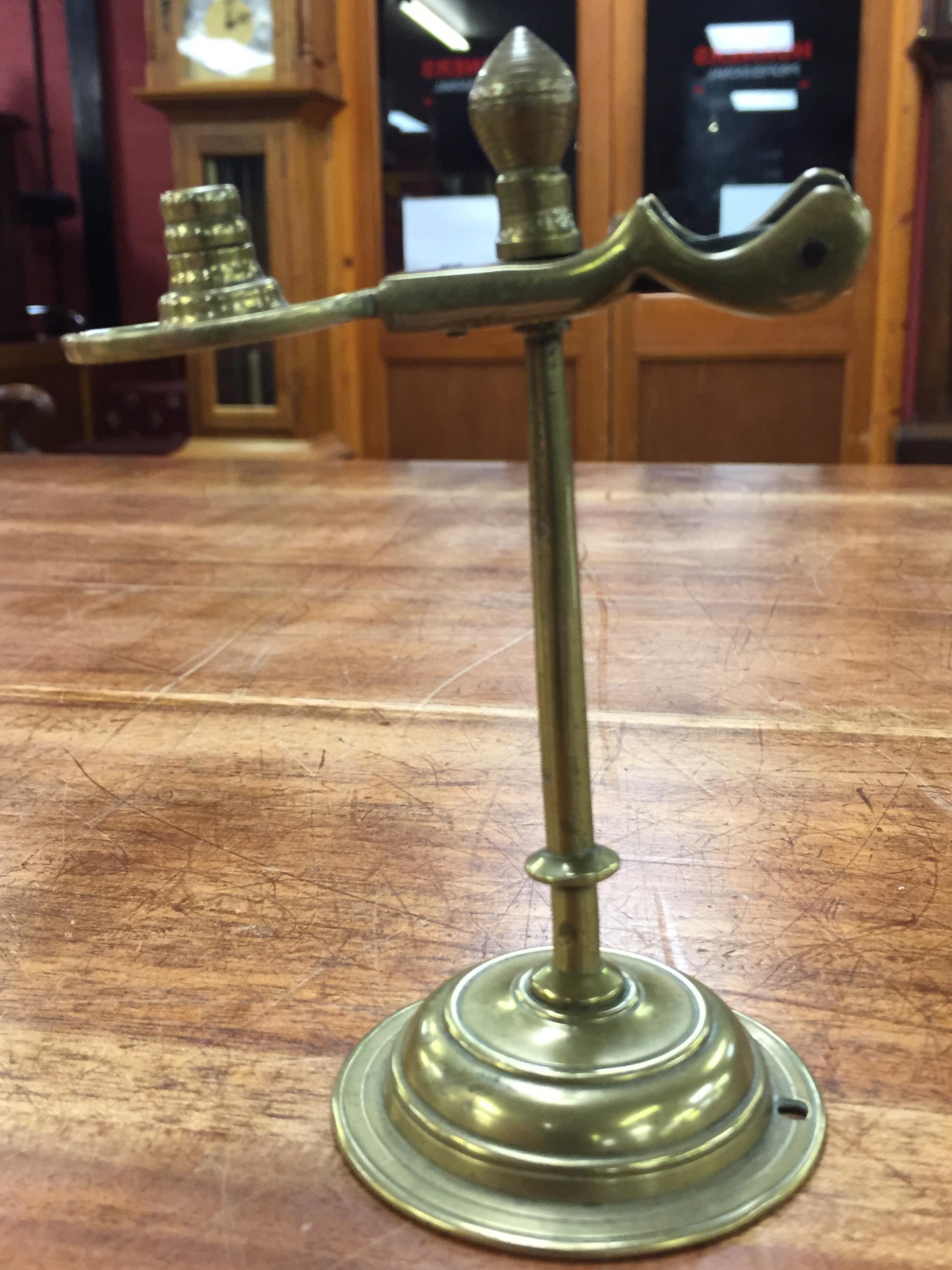 19TH CENTURY BRASS TAPER BURNER