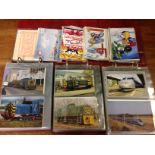BOX OF COLLECTABLE MODERN POSTCARDS,