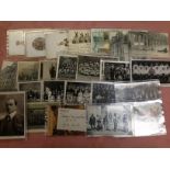 MIXED SUBJECT POSTCARDS, DANCING BEAR, EASTER RABBITS, EAST END SIEGE (4) BANDS,