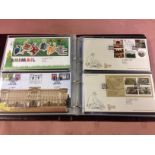 GB: BOX WITH 2012-2016 COMMEM FDC IN FOUR ALBUMS
