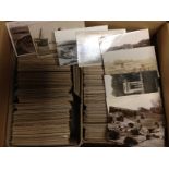 BOX OF MIXED MAINLY UK TOPO POSTCARDS,