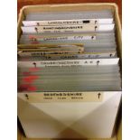 BOX WITH RETIRED DEALER'S POSTCARD STOCK, BEDS, CAMBS,