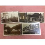 LOWESTOFT RP POSTCARDS, BOMBARDMENT, YMCA HOLIDAY CAMP, HARBOUR ETC.