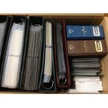 GB: BOX WITH FDC AND PHQ CARDS IN EIGHT ALBUMS AND LOOSE