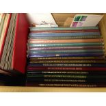 AUSTRALIA: LARGE BOX WITH 1981-97 YEAR BOOKS, COLLECTION IN ALBUM AND STOCKBOOK ETC.