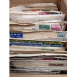 SMALL BOX OF MAINLY COMMONWEALTH COVERS, CARDS AND STATIONERY, INDIA, SOUTH AFRICA,