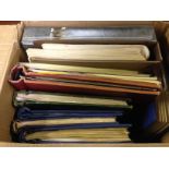 BOX OF VARIOUS IN EIGHT ALBUMS AND LOOSE, FRANCE, THEMATICS, GENERAL COLLECTIONS ETC.