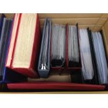 BOX OF VARIOUS IN EIGHT ALBUMS AND LOOSE, GB, ROYALTY, VATICAN ETC.
