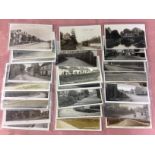 A COLLECTION OF LINCOLNSHIRE RP POSTCARDS, VILLAGES, STREET SCENES ETC.
