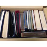 POLAND: BOX WITH COLLECTIONS AND ACCUMULATIONS IN FIFTEEN ALBUMS OR STOCKBOOKS